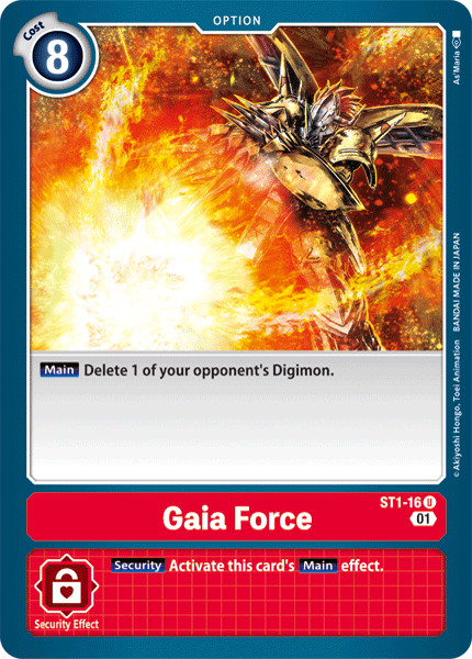 Gaia Force [ST1-16] (Alternative Art) [Starter Deck: Gallantmon] | Total Play