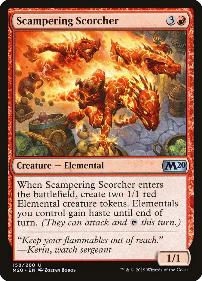Scampering Scorcher [Core Set 2020] | Total Play
