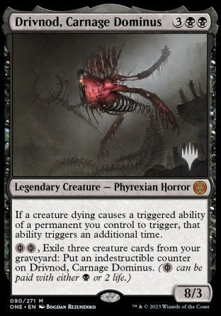 Drivnod, Carnage Dominus (Promo Pack) [Phyrexia: All Will Be One Promos] | Total Play