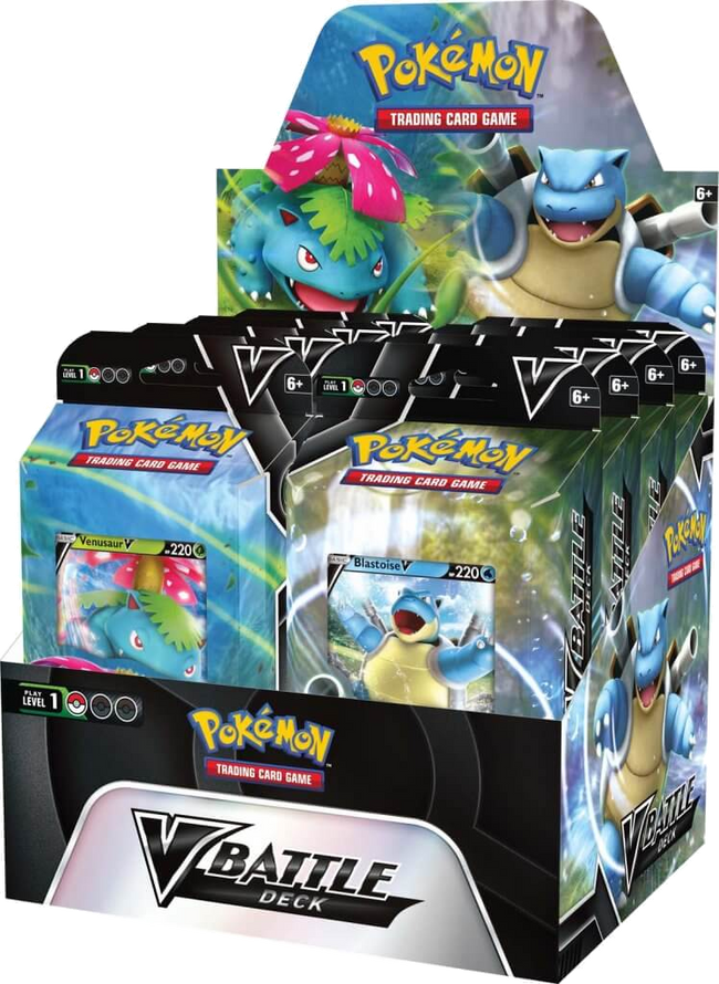 V Battle Deck Display (Venusaur V/Blastoise V) | Total Play