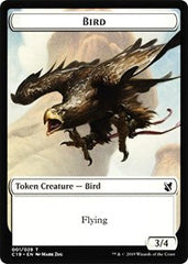 Bird (001) // Sculpture Double-Sided Token [Commander 2019 Tokens] | Total Play