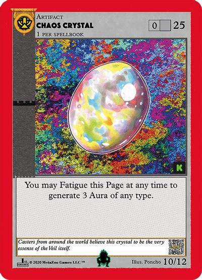 Chaos Crystal (Kickstarter Edition) [Pukwudgie Chieftain Starter Deck] | Total Play