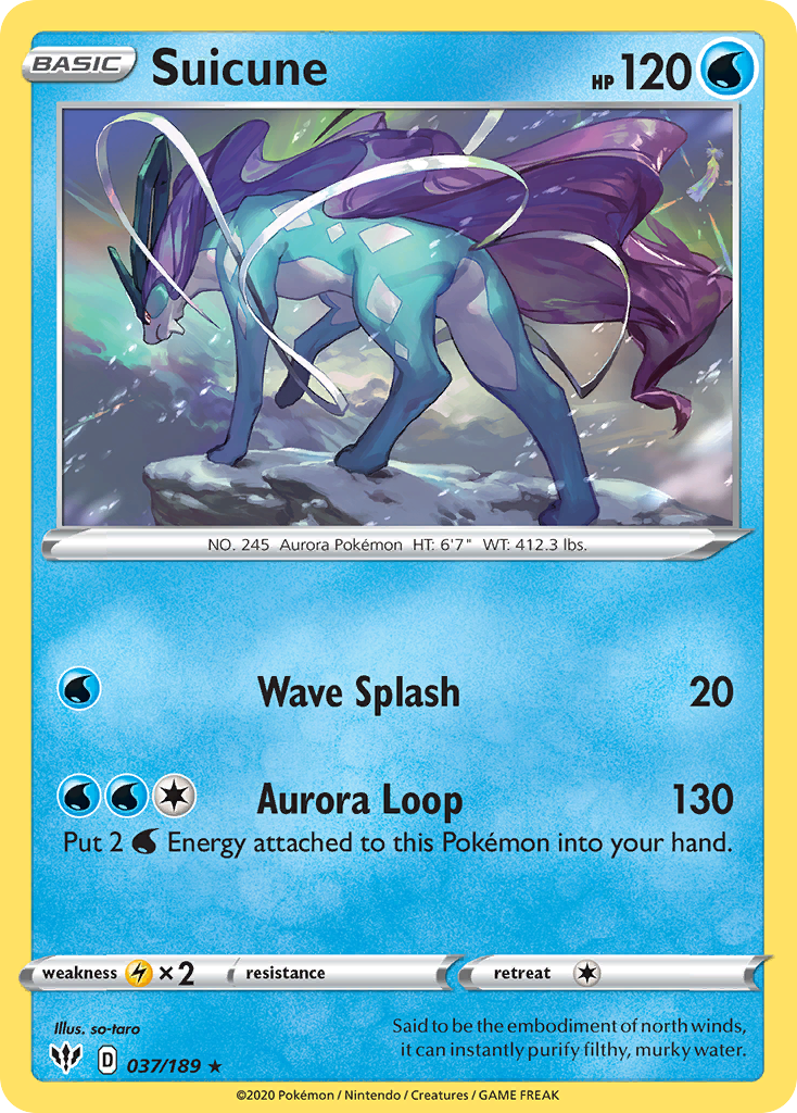 Suicune (037/189) [Sword & Shield: Darkness Ablaze] | Total Play