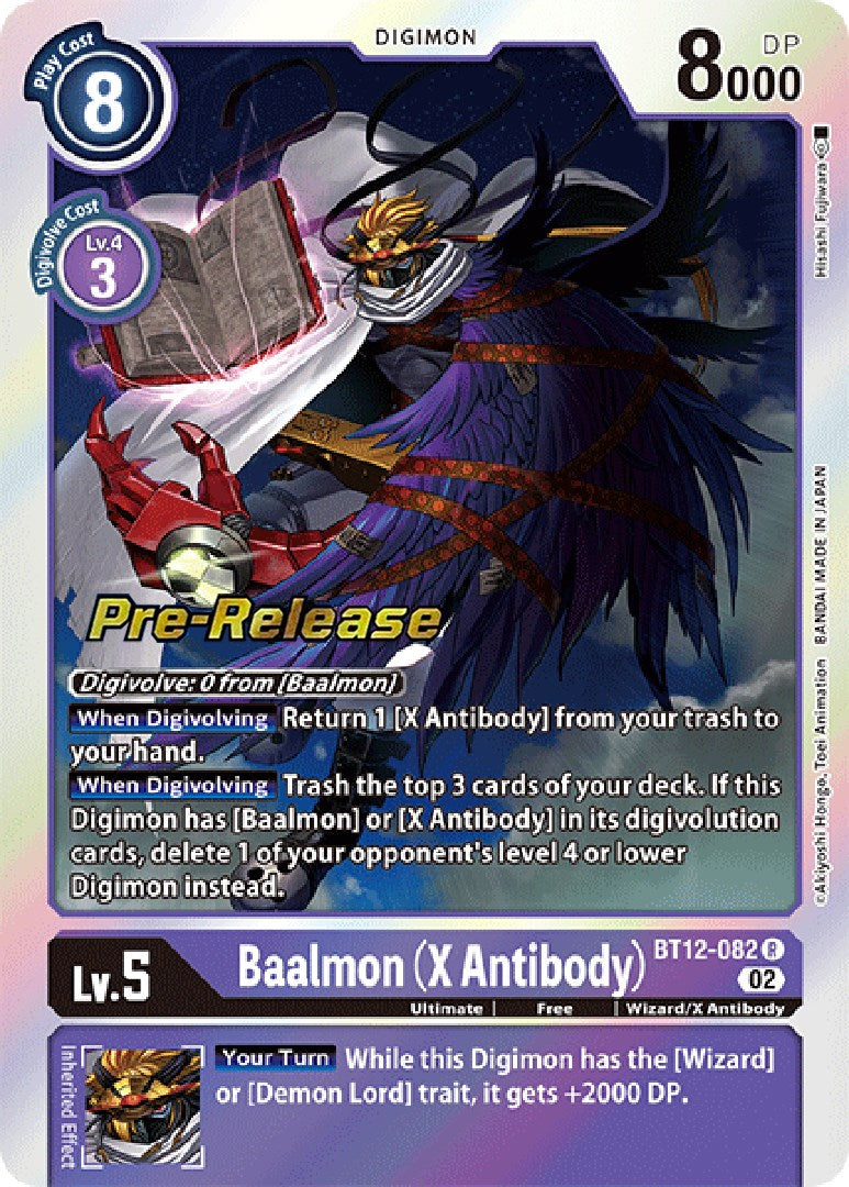 Baalmon (X Antibody) [BT12-082] [Across Time Pre-Release Cards] | Total Play