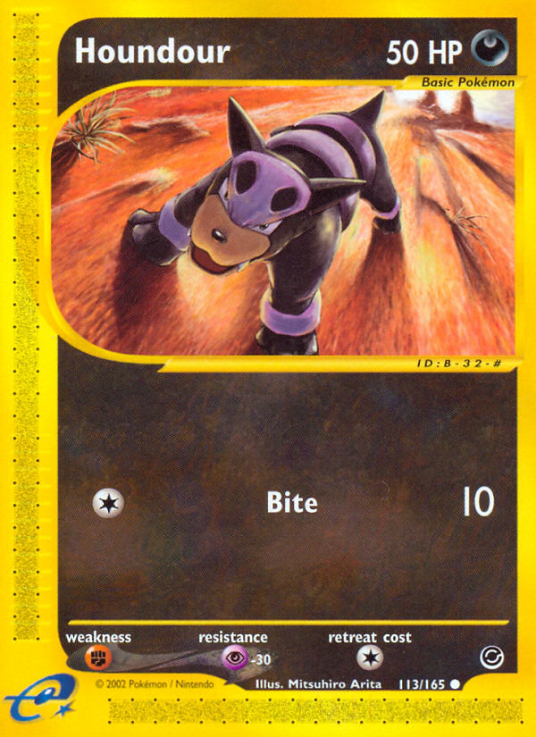 Houndour (113/165) [Expedition: Base Set] | Total Play
