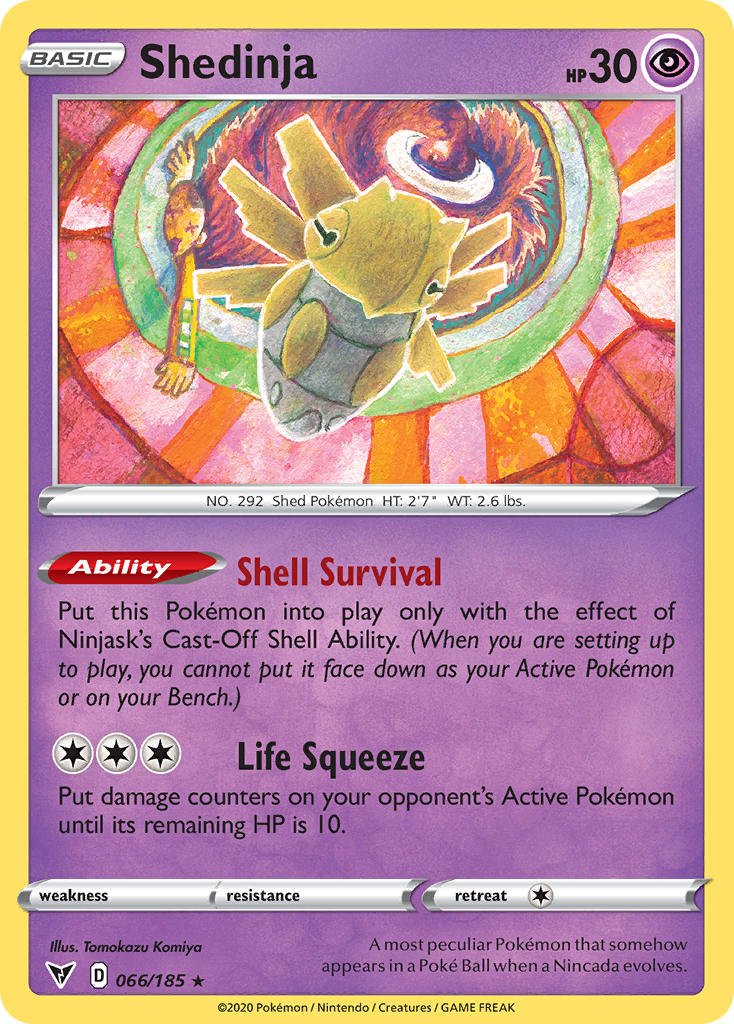 Shedinja (066/185) [Sword & Shield: Vivid Voltage] | Total Play