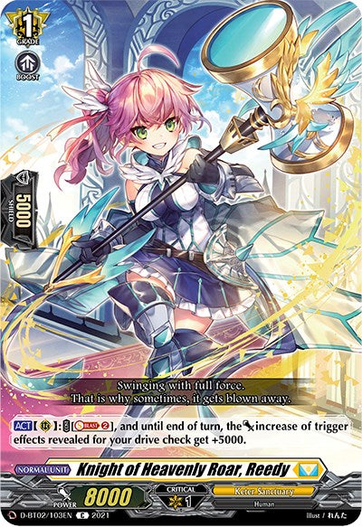 Knight of Heavenly Roar, Reedy (D-BT02/103EN) [A Brush with the Legends] | Total Play