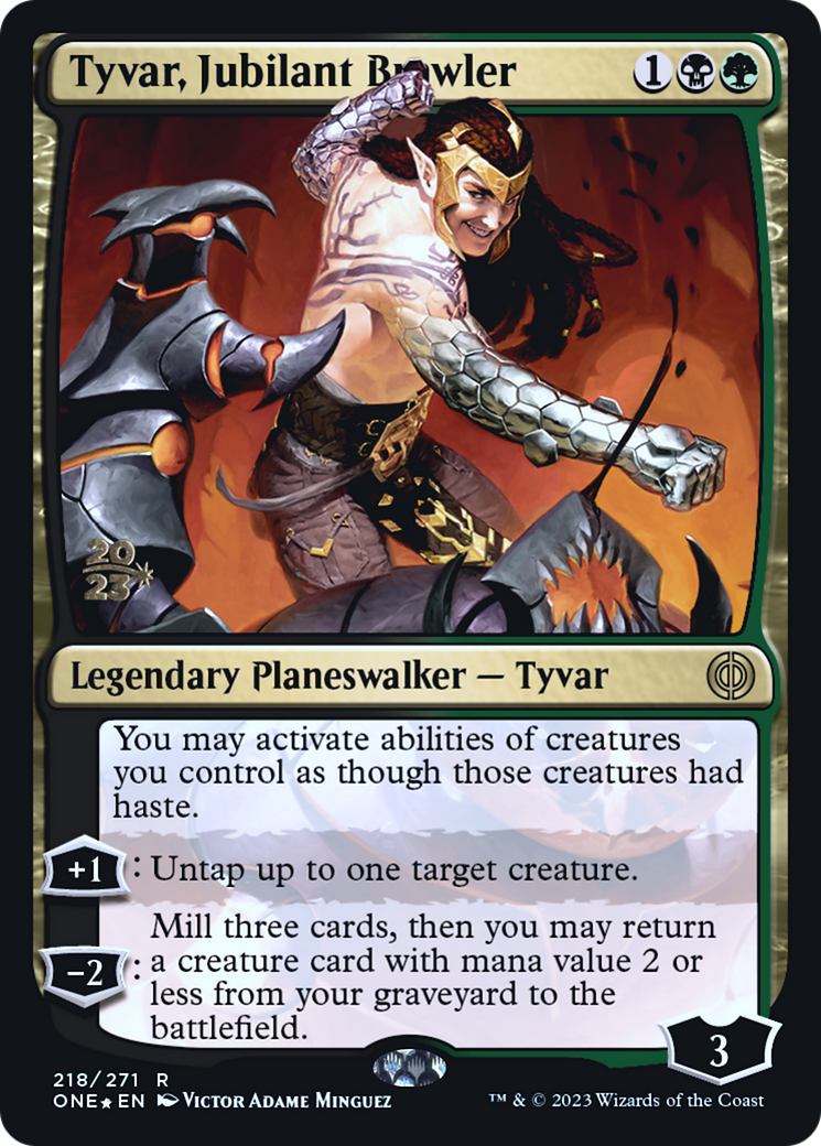 Tyvar, Jubilant Brawler [Phyrexia: All Will Be One Prerelease Promos] | Total Play