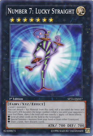 Number 7: Lucky Straight [SP14-EN027] Starfoil Rare | Total Play