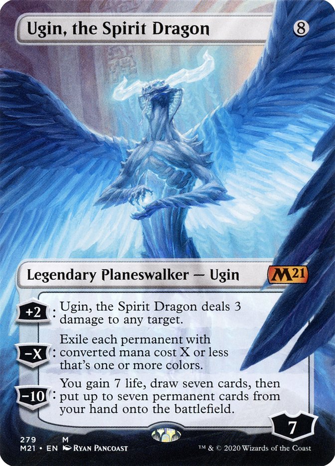 Ugin, the Spirit Dragon (279) (Borderless) [Core Set 2021] | Total Play