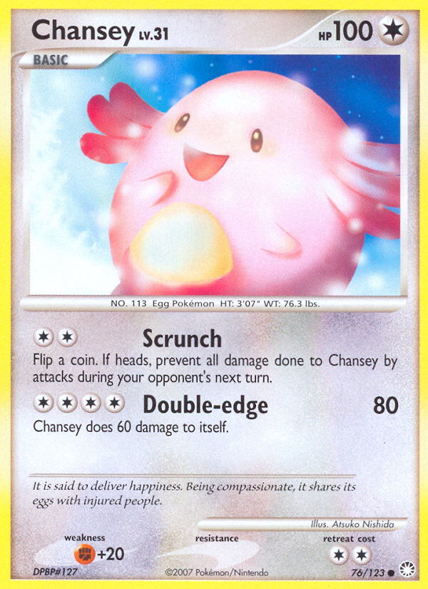 Chansey (76/123) [Diamond & Pearl: Mysterious Treasures] | Total Play