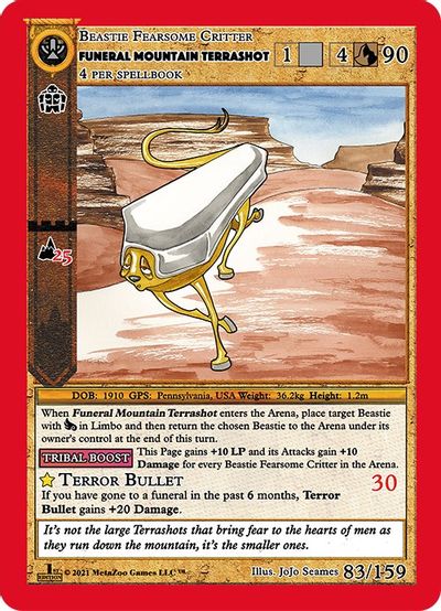 Funeral Mountain Terrashot [Cryptid Nation: First Edition] | Total Play