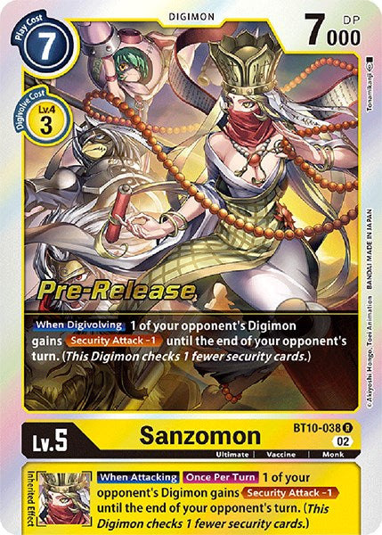 Sanzomon [BT10-038] [Xros Encounter Pre-Release Cards] | Total Play