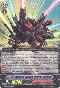 Military Dragon, Raptor Colonel (BT08/016EN) [Blue Storm Armada] | Total Play