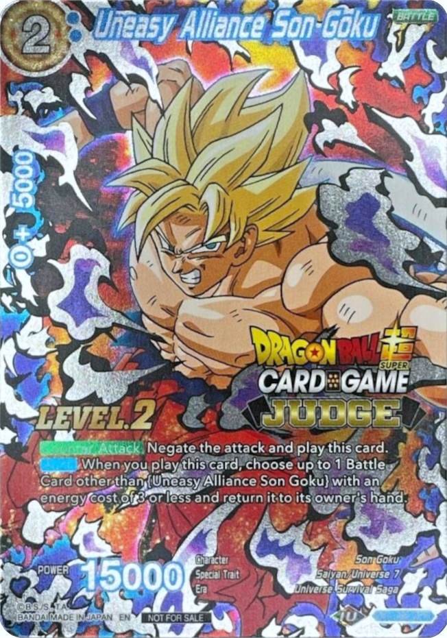Uneasy Alliance Son Goku (Level 2) (DB1-096) [Judge Promotion Cards] | Total Play