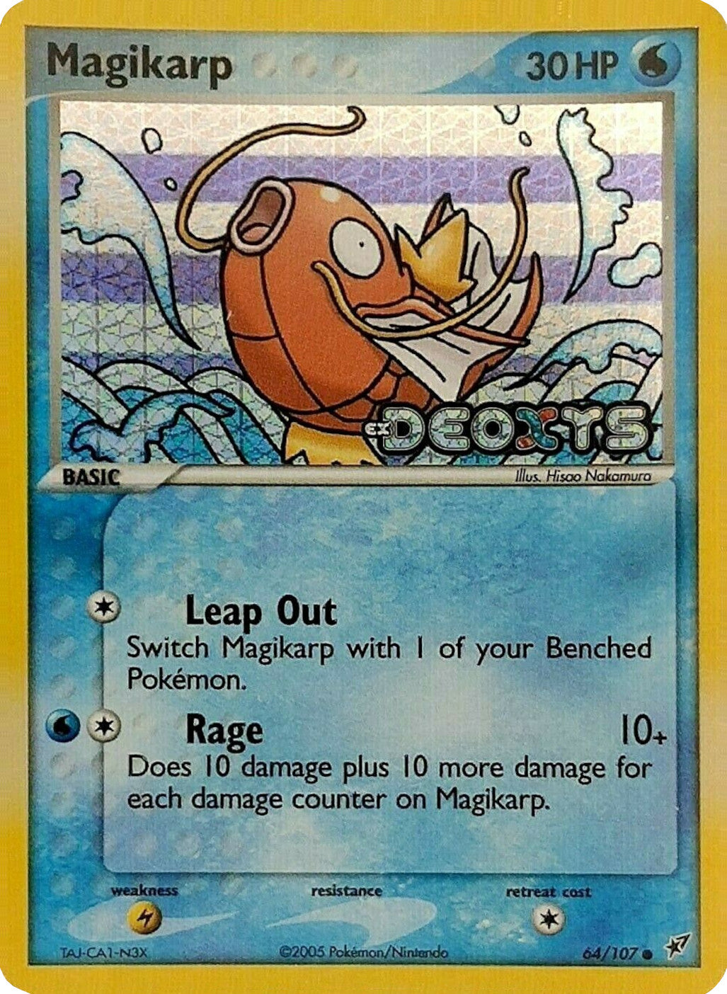 Magikarp (64/107) (Stamped) [EX: Deoxys] | Total Play