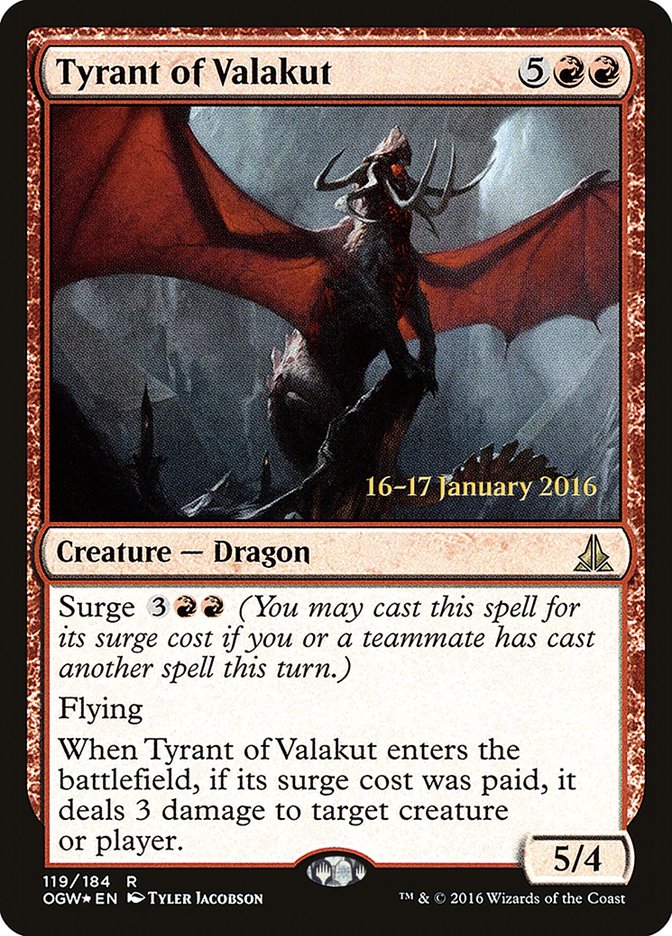 Tyrant of Valakut [Oath of the Gatewatch Prerelease Promos] | Total Play