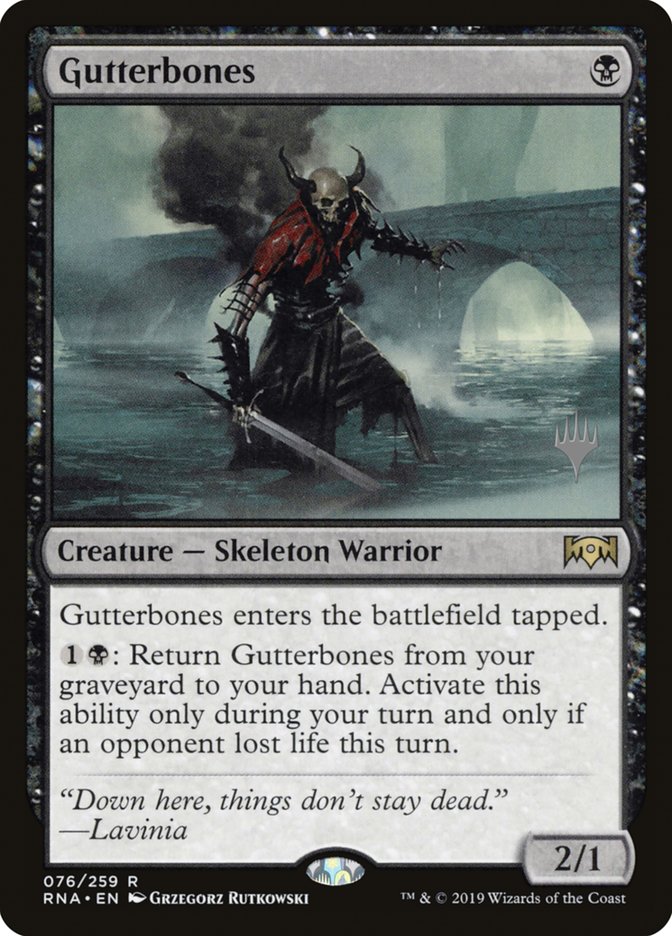 Gutterbones (Promo Pack) [Ravnica Allegiance Promos] | Total Play