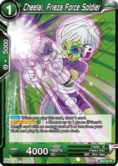 Cheelai, Frieza Force Soldier (Reprint) (SD8-05) [Battle Evolution Booster] | Total Play