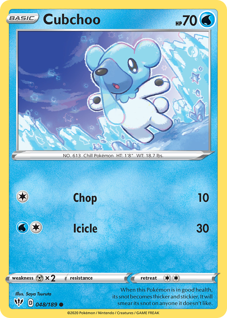 Cubchoo (048/189) [Sword & Shield: Darkness Ablaze] | Total Play