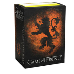 Dragon Shield: Standard 100ct Brushed Art Sleeves - Game of Thrones (House Lannister) | Total Play