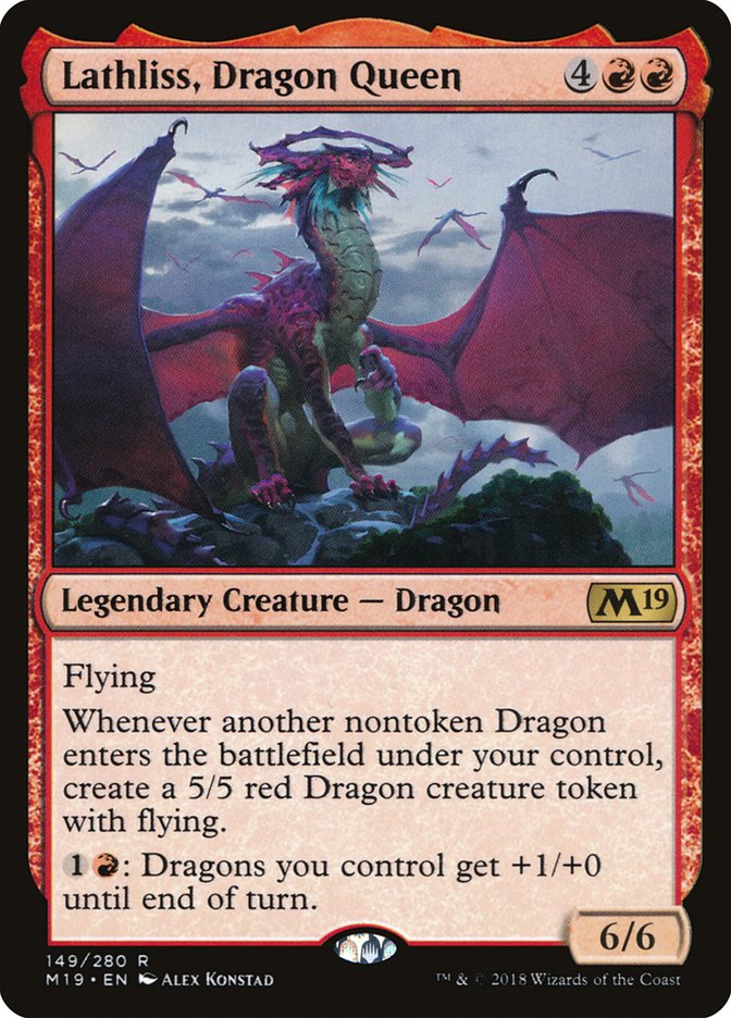 Lathliss, Dragon Queen [Core Set 2019] | Total Play