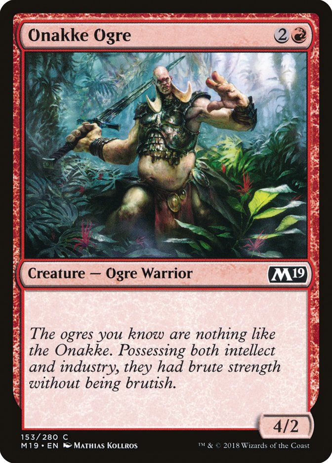 Onakke Ogre [Core Set 2019] | Total Play