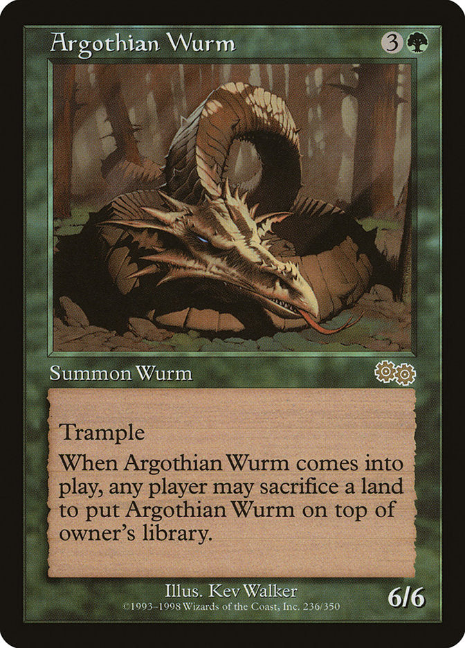 Argothian Wurm [Urza's Saga] | Total Play