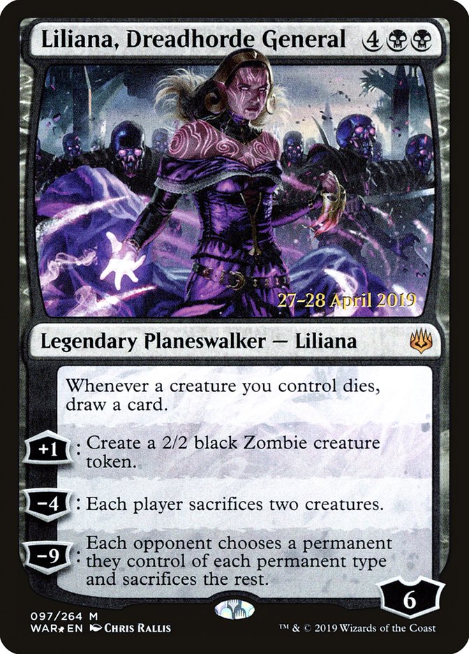 Liliana, Dreadhorde General [War of the Spark Prerelease Promos] | Total Play