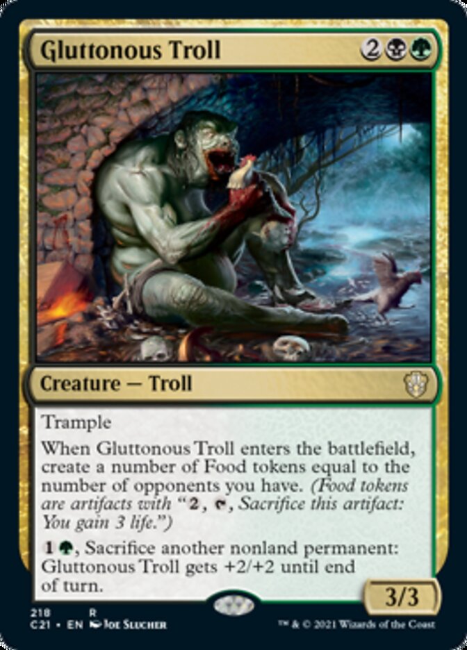 Gluttonous Troll [Commander 2021] | Total Play