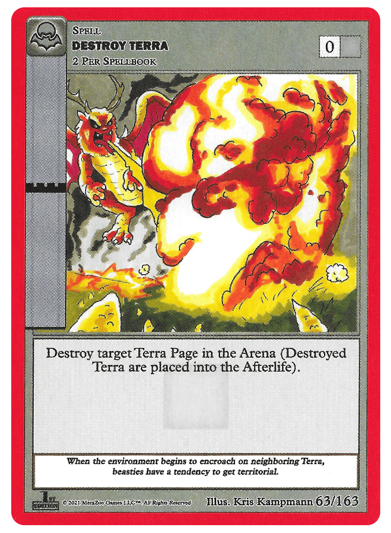 Destroy Terra [Cryptid Nation: Nightfall First Edition] | Total Play