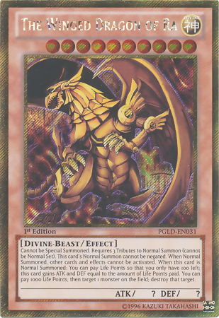 The Winged Dragon of Ra [PGLD-EN031] Gold Secret Rare | Total Play
