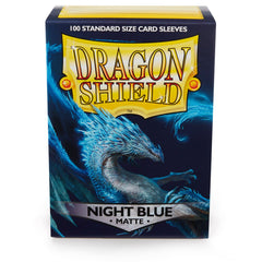 Dragon Shield: Standard 100ct Sleeves - Night Blue Botan (Matte) | Total Play