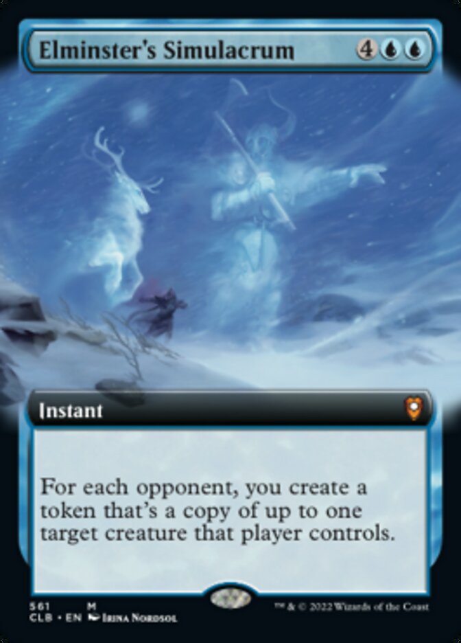Elminster's Simulacrum (Extended Art) [Commander Legends: Battle for Baldur's Gate] | Total Play