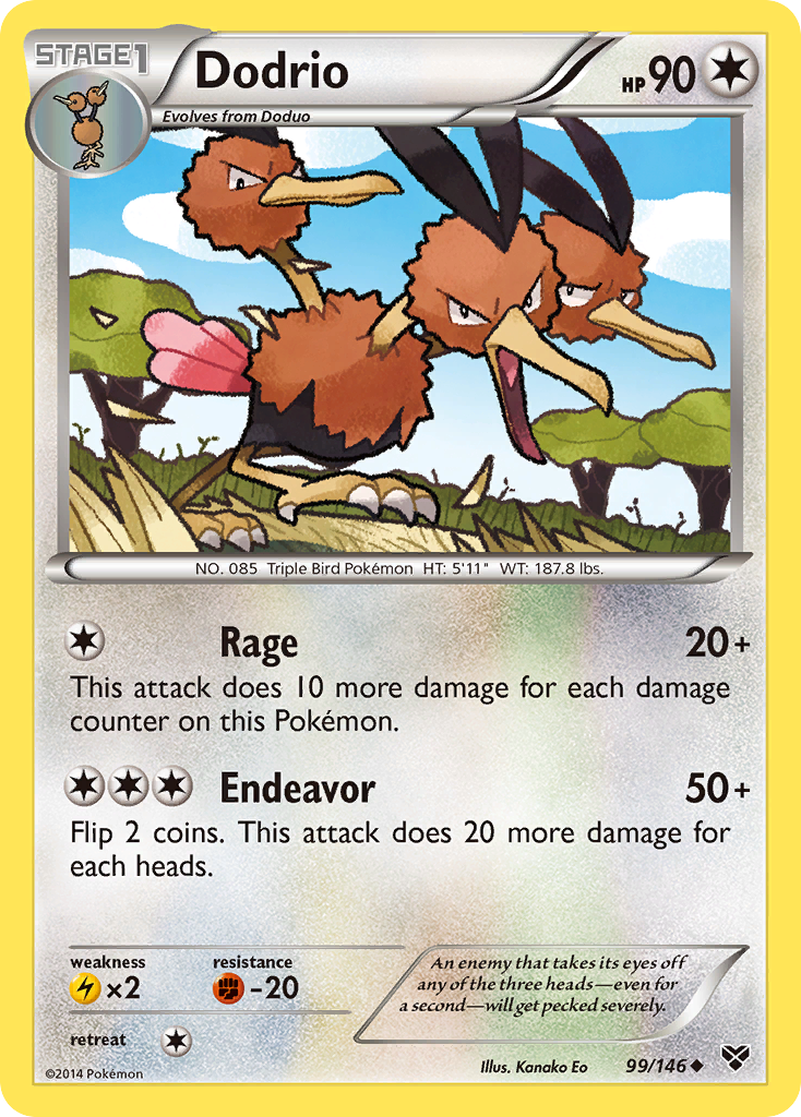 Dodrio (99/146) [XY: Base Set] | Total Play