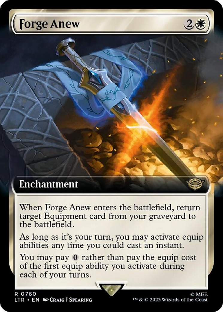 Forge Anew (Extended Art) (Surge Foil) [The Lord of the Rings: Tales of Middle-Earth] | Total Play