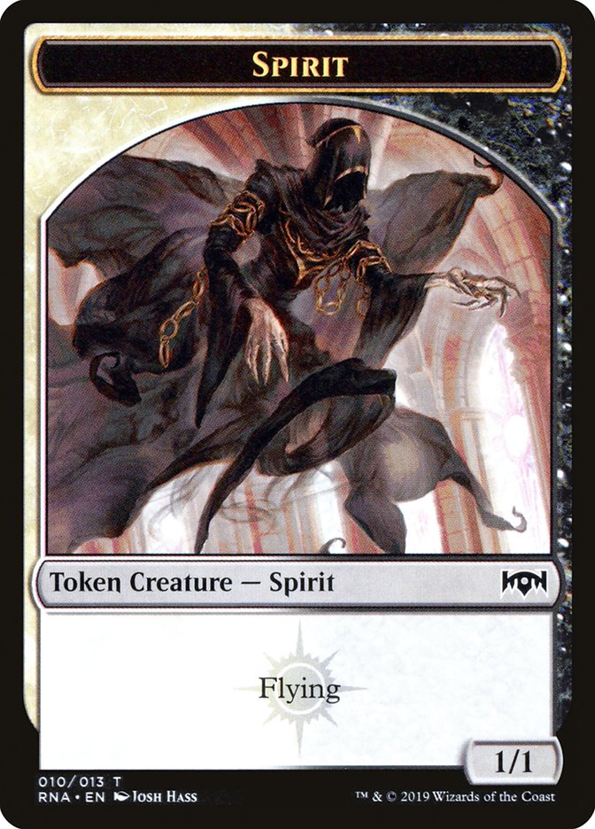 Bat // Spirit (010) Double-Sided Token [Ravnica Allegiance Guild Kit Tokens] | Total Play