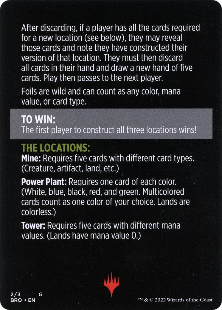 Urza's Blueprints (Magic Minigame) [The Brothers' War Minigame] | Total Play