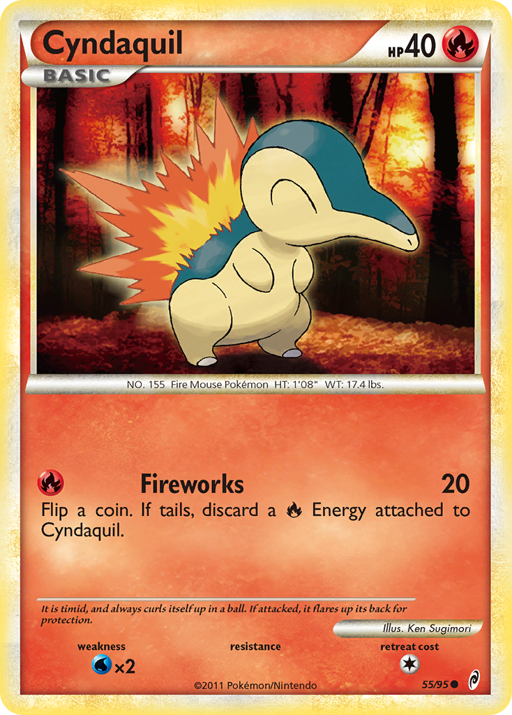 Cyndaquil (55/95) [HeartGold & SoulSilver: Call of Legends] | Total Play