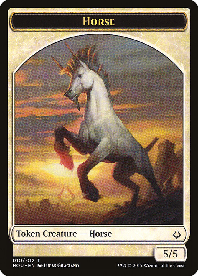 Adorned Pouncer // Horse Double-Sided Token [Hour of Devastation Tokens] | Total Play