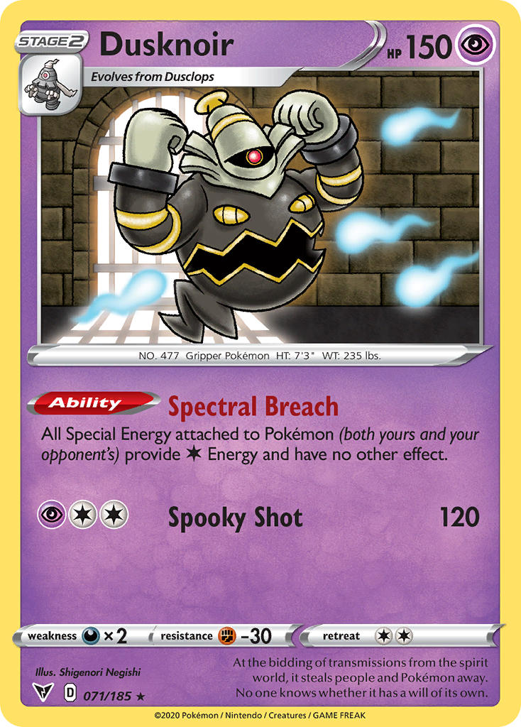 Dusknoir (071/185) [Sword & Shield: Vivid Voltage] | Total Play