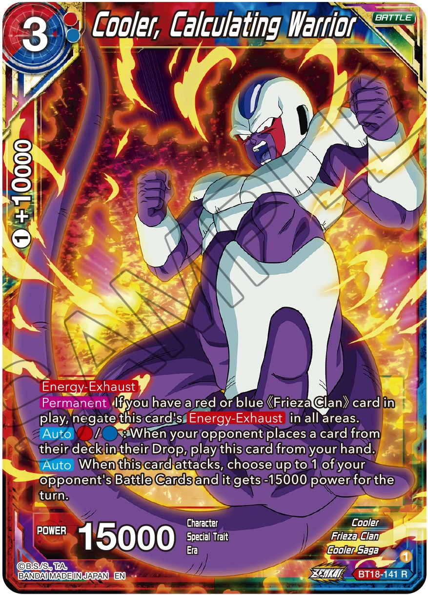 Cooler, Calculated Warrior (BT18-141) [Dawn of the Z-Legends] | Total Play