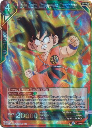 Son Goku, Unwavering Conviction (DB3-116) [Giant Force] | Total Play