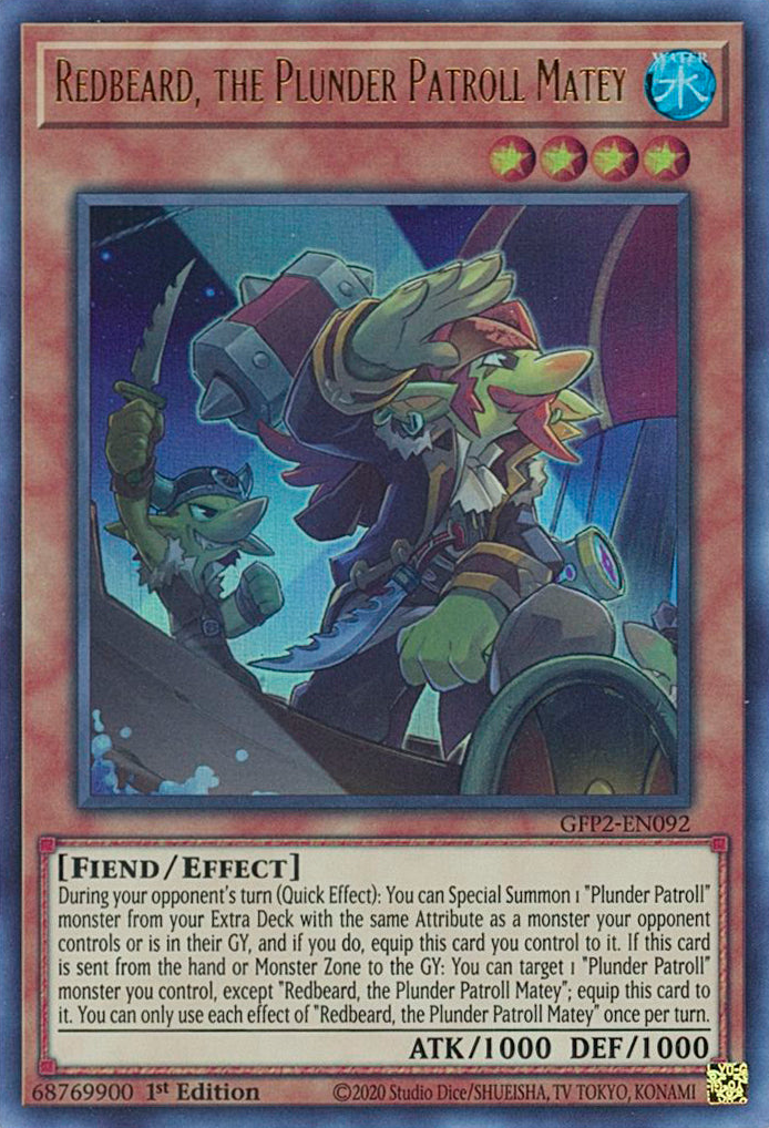 Redbeard, the Plunder Patroll Matey [GFP2-EN092] Ultra Rare | Total Play