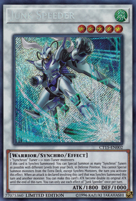 Junk Speeder [CT15-EN002] Secret Rare | Total Play