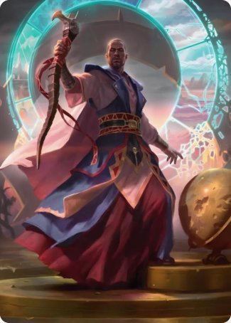 Teferi, Who Slows the Sunset Art Card [Innistrad: Midnight Hunt Art Series] | Total Play