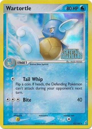 Wartortle (43/100) (Stamped) [EX: Crystal Guardians] | Total Play