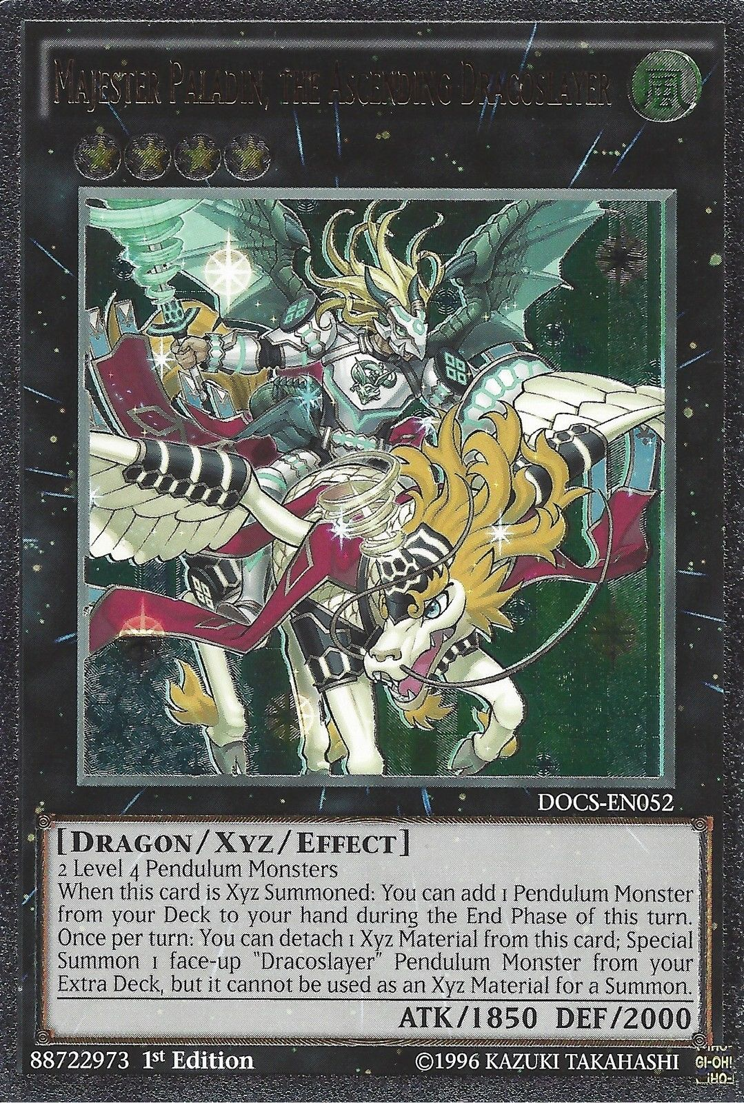 Majester Paladin, the Ascending Dracoslayer (UTR) [DOCS-EN052] Ultimate Rare | Total Play