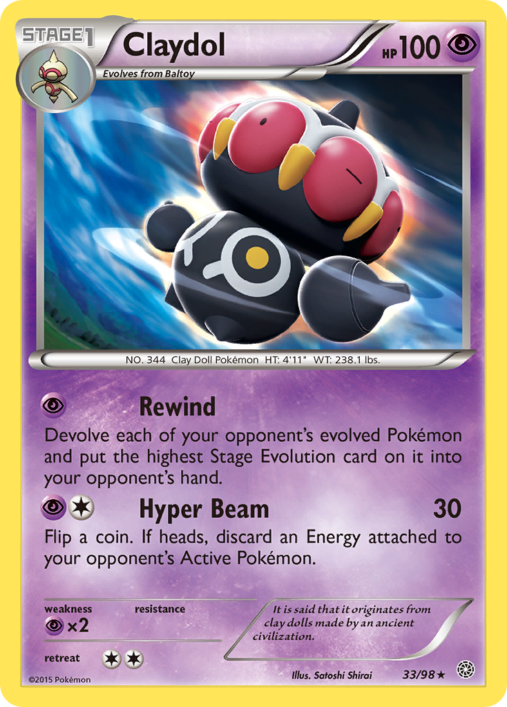 Claydol (33/98) [XY: Ancient Origins] | Total Play