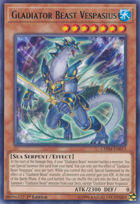 Gladiator Beast Vespasius [CHIM-EN013] Rare | Total Play